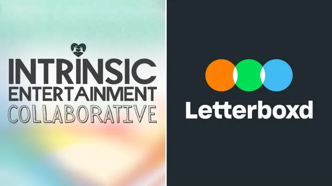 The Intrinsic Entertainment Collaborative logo next to the Letterboxd logo